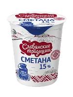 Сметана "Славянские традиции" 15% 380 г